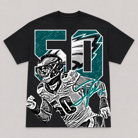 JAELAN PHILLIPS — hand-printed tee