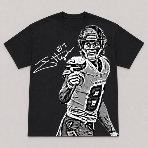 JAYDEN HIGGINS — hand-printed tee