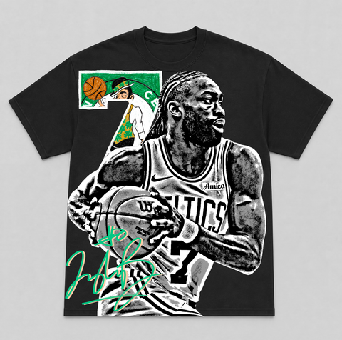 JAYLEN BROWN — hand-printed tee