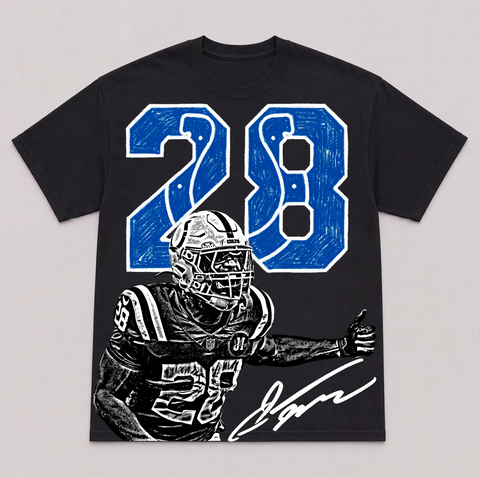 JONATHAN TAYLOR — hand-printed tee