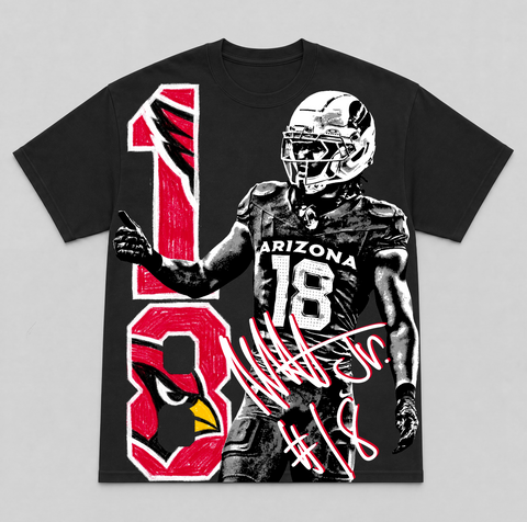 MARVIN HARRISON JR — hand-printed tee