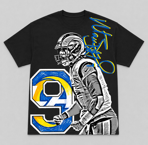 MATTHEW STAFFORD — hand-printed tee