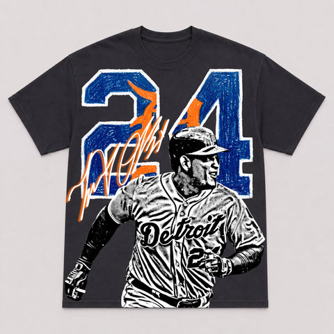 MIGUEL CABRERA — hand-printed tee