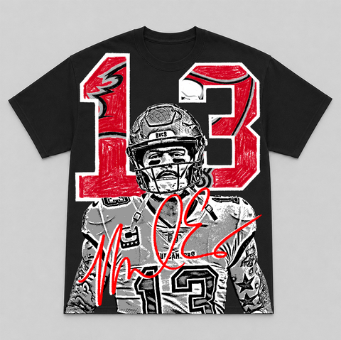 MIKE EVANS — hand-printed tee