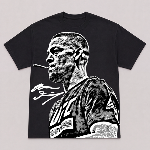 NATE DIAZ II — hand-printed tee