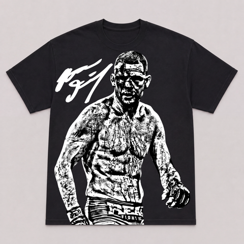 NATE DIAZ III — hand-printed tee