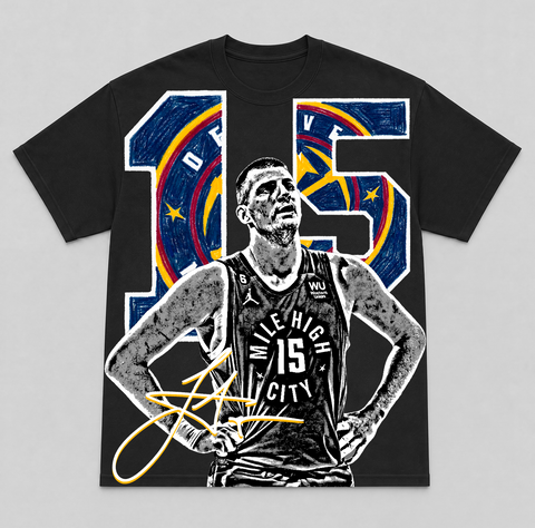 NIKOLA JOKIC — hand-printed tee