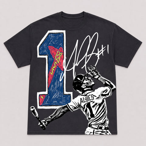 OZZIE ALBIES — hand-printed tee