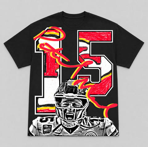 PATRICK MAHOMES — hand-printed tee