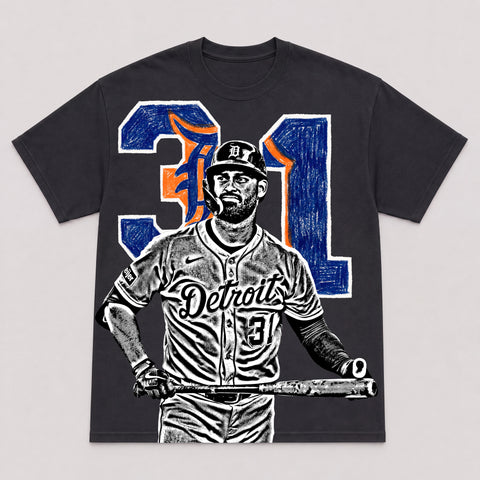 RILEY GREENE — hand-printed tee