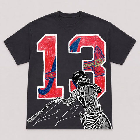 RONALD ACUNA JR — hand-printed tee
