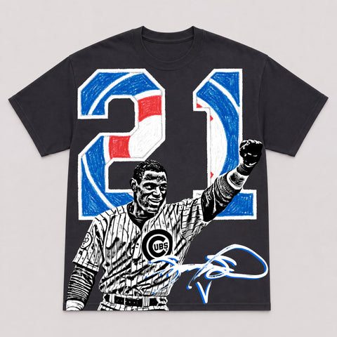 SAMMY SOSA — hand-printed tee