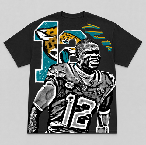 TRAVIS HUNTER — hand-printed tee