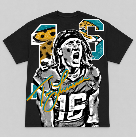 TREVOR LAWRENCE — hand-printed tee