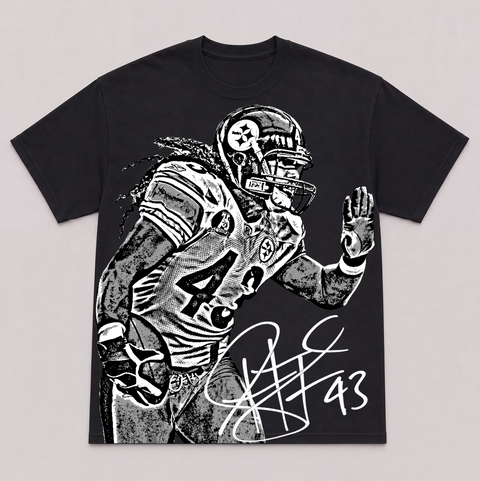 TROY POLAMALU — hand-printed tee