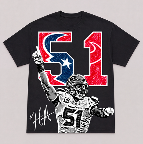 WILL ANDERSON JR — hand-printed tee
