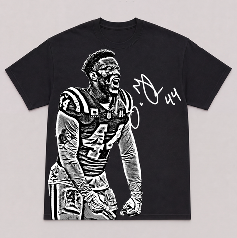 ZAIRE FRANKLIN — hand-printed tee
