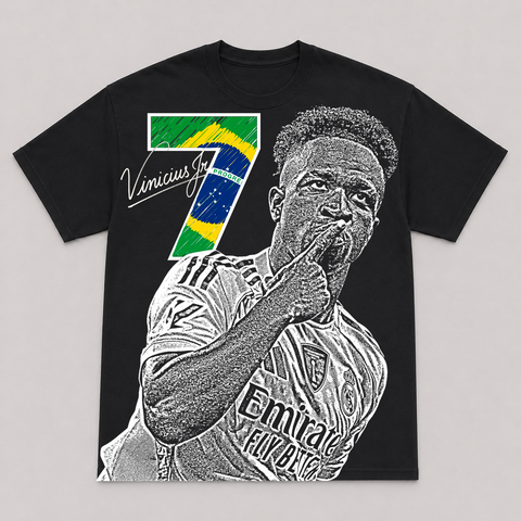 VINICIUS JR — hand-printed tee